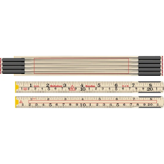 Hultafors Duimstok 61 2m - 10-delig