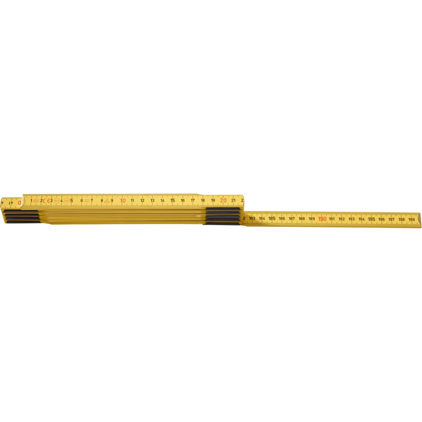 Hultafors Duimstok T59 2m - 10-delig - geel