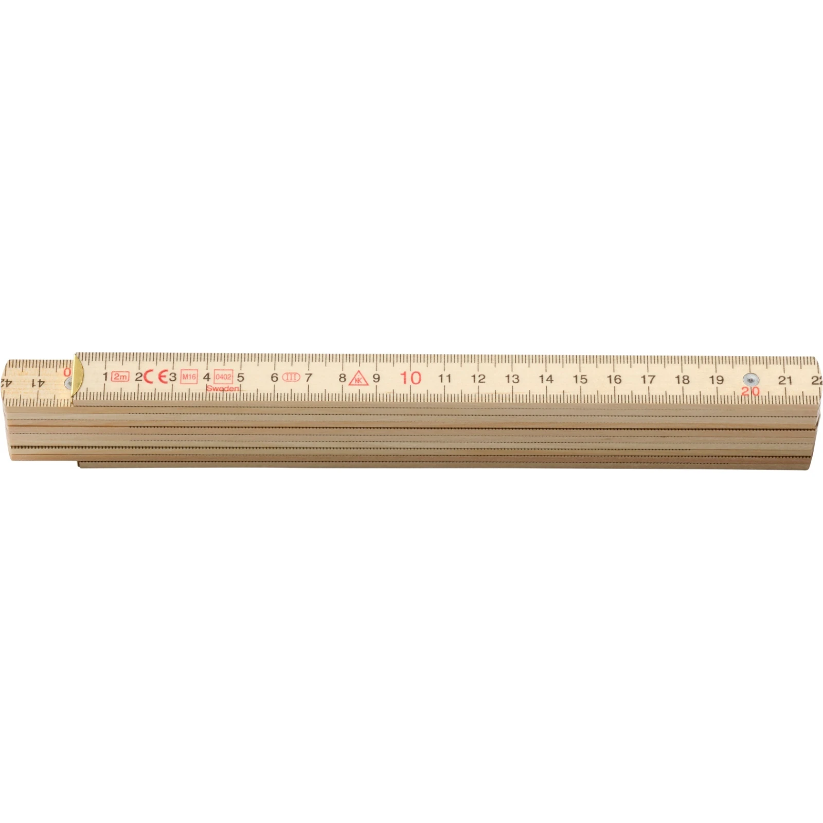 Hultafors Duimstok 4000 2m - houtkleur