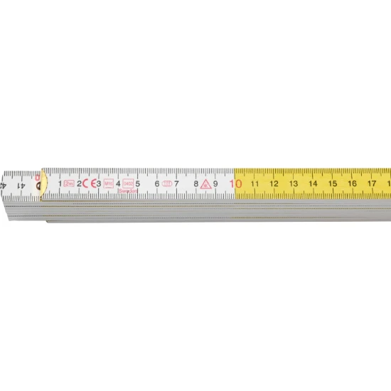 Hultafors Duimstok 4000 2m - witgeel