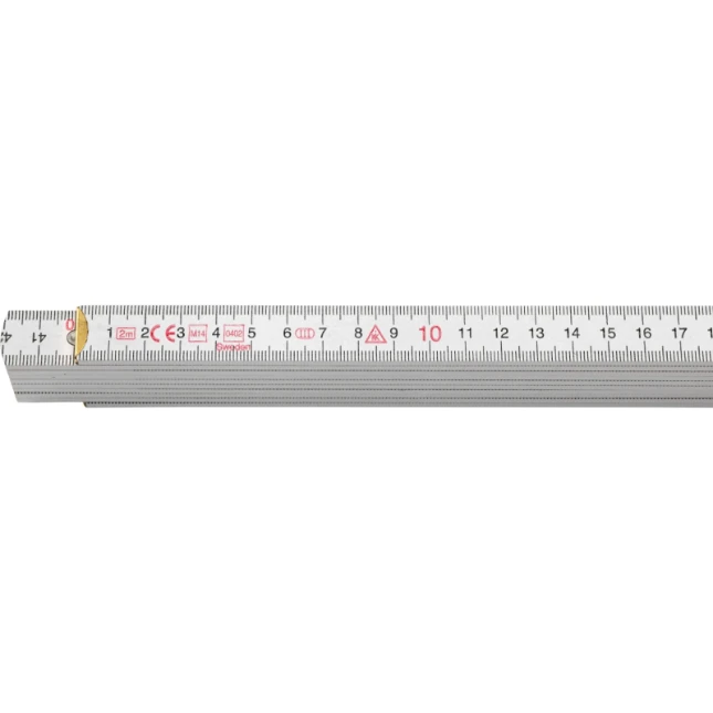 Hultafors Duimstok 4000 2m - wit