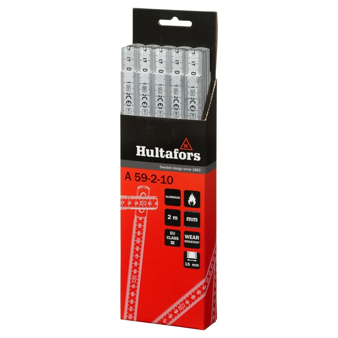 Hultafors Duimstok A 59 2m - 10-delig