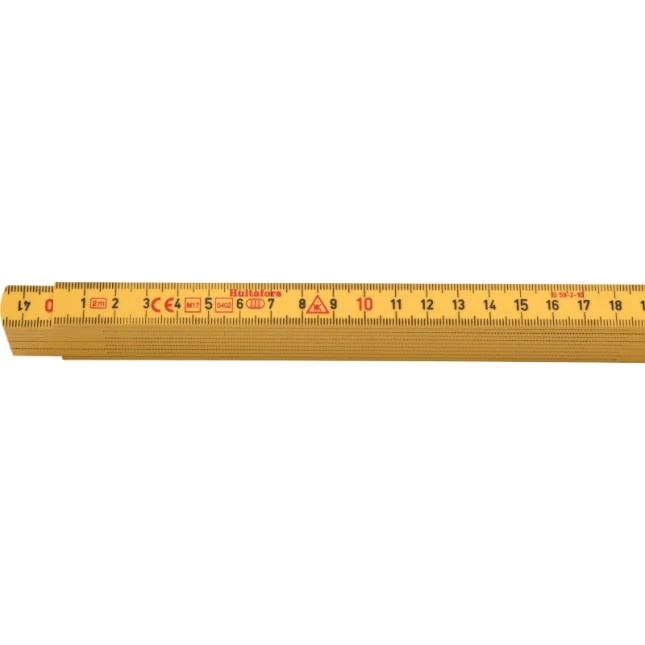 Hultafors Duimstok G 59 2m - 10-delig - geel