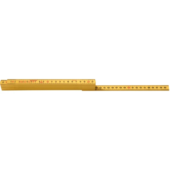 Hultafors Duimstok G 59 2m - 10-delig - geel