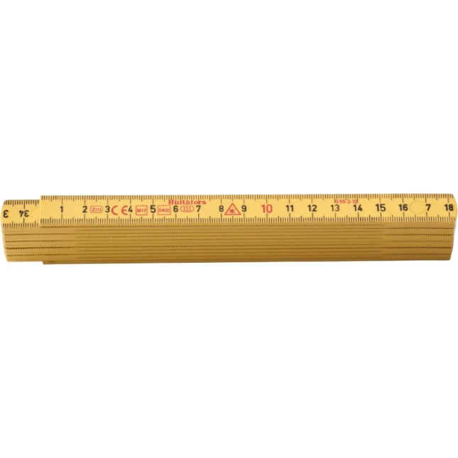 Hultafors Duimstok G 59 2m - 12-delig - geel