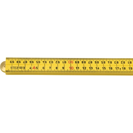 Hultafors Duimstok G 59 1m - 4-delig - geel