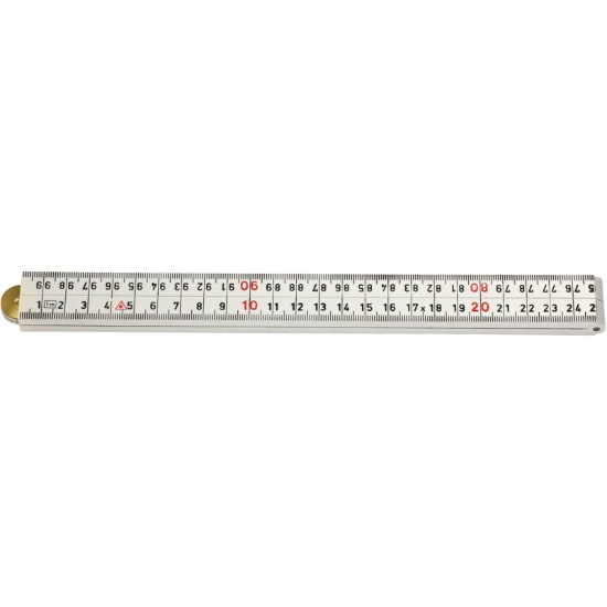 Hultafors Duimstok G 59 1m - 4-delig - wit