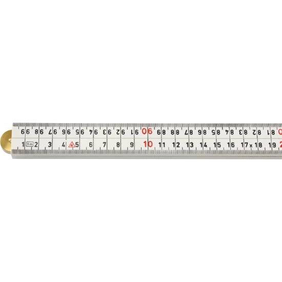 Hultafors Duimstok G 59 1m - 4-delig - wit