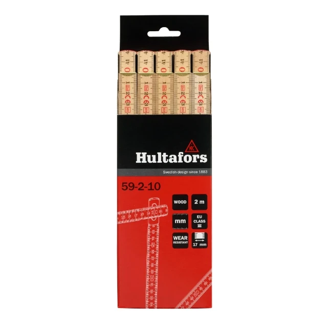 Hultafors Duimstok 59 2m - 10-delig (display)