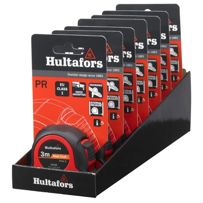 Hultafors Rolbandmaat PR - 3 meter (display)