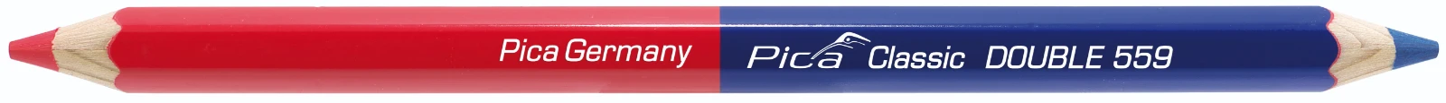 Pica Classic 559 Markeerpotlood DOUBLE rood/blauw 18 cm (10 stuks)
