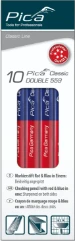 Pica Classic 559 Markeerpotlood DOUBLE rood/blauw 18 cm (10 stuks)