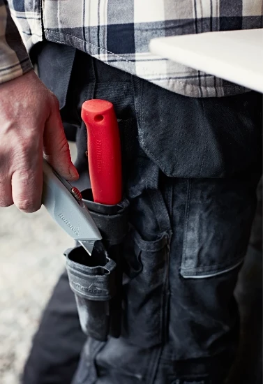 Hultafors dubbel Holster met Mes JS & URA