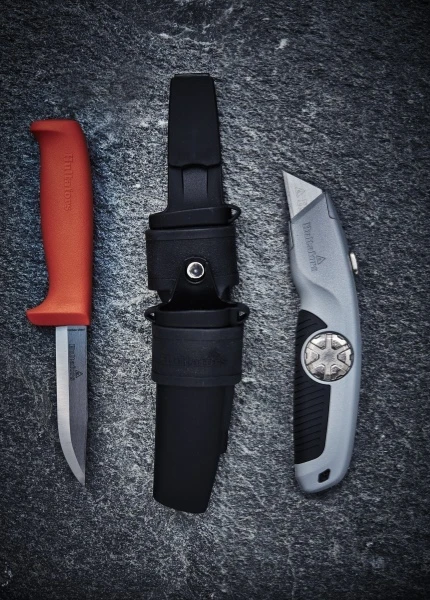 Hultafors dubbel Holster met Mes HVK & URA