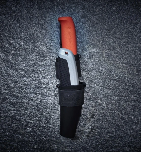 Hultafors dubbel Holster met Mes HVK & URA