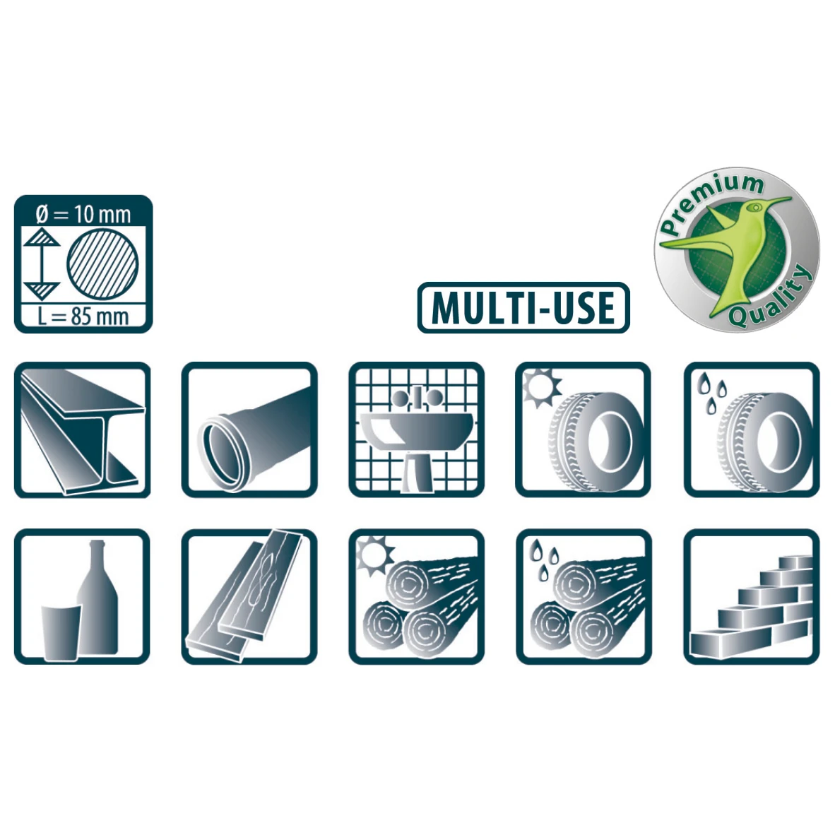Pica VISOR 990/40 Industriële Multi-Use Krijtmarker rood