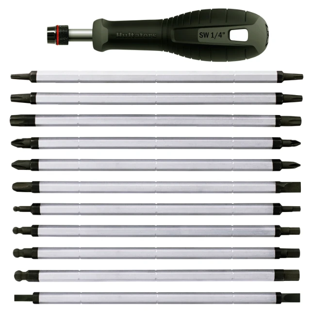 Hultafors Bithouderset Lange bits (in etui)