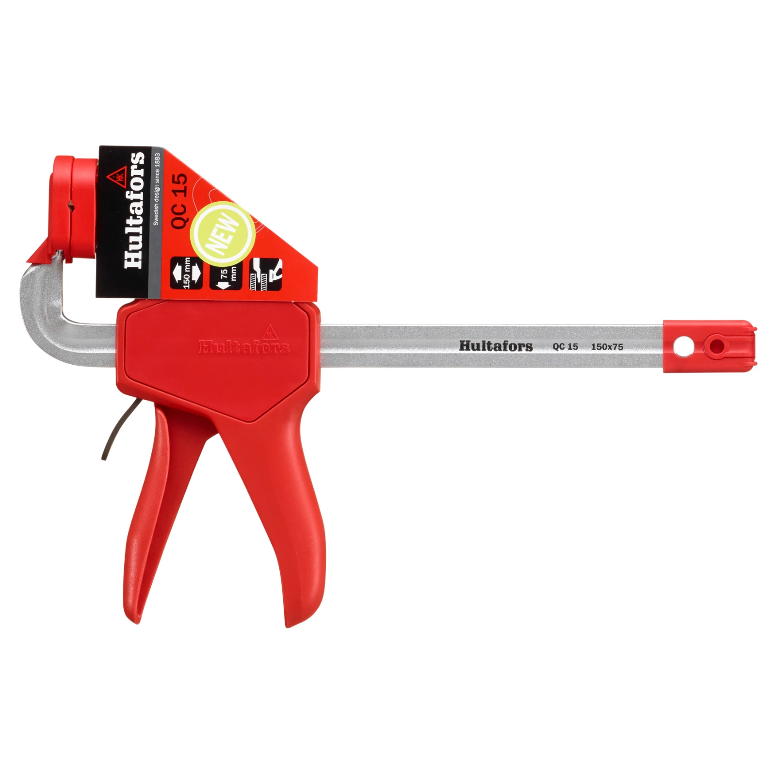 Hultafors Lijmklem QC 15 rood - met snelspanner