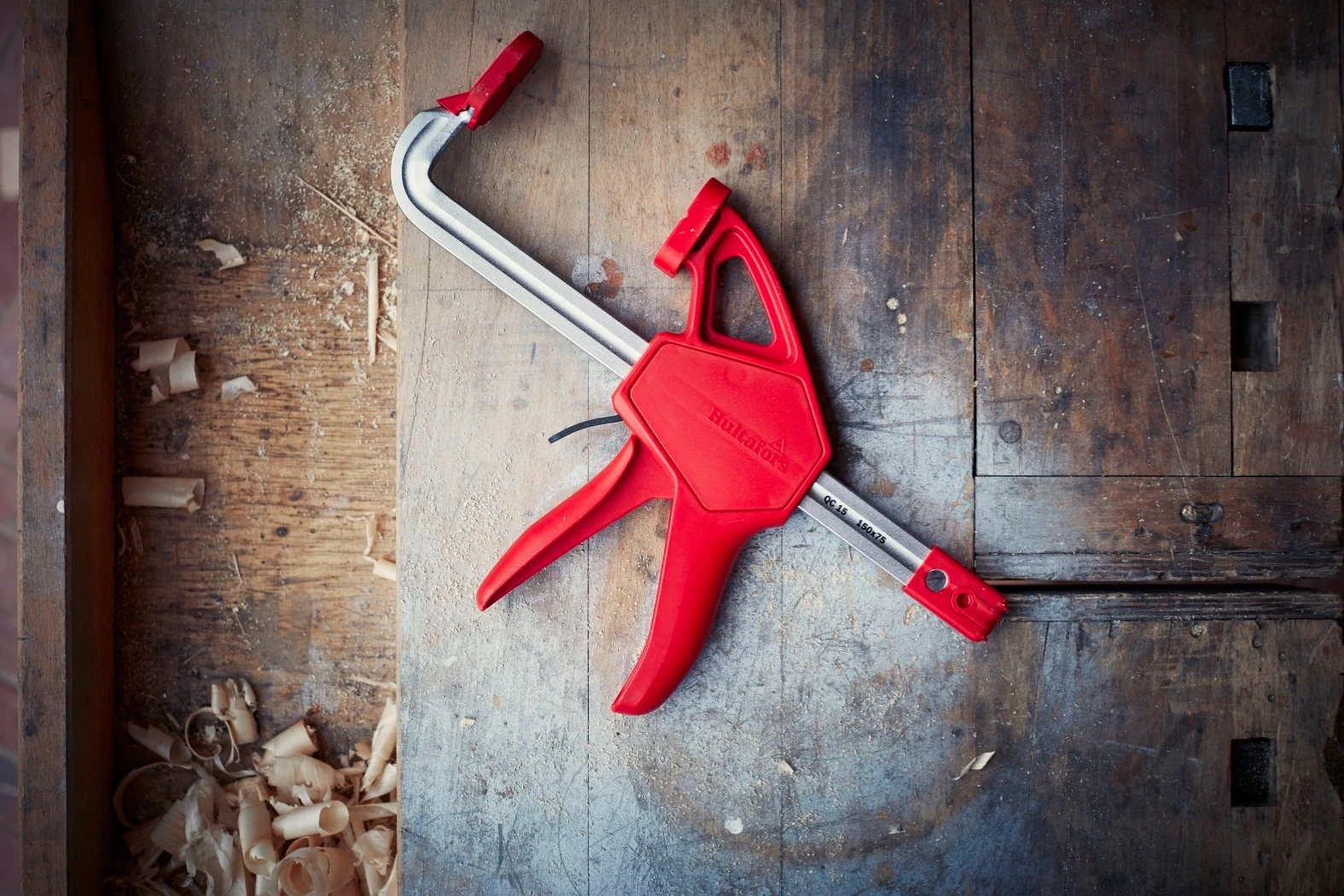 Hultafors Lijmklem QC 15 rood - met snelspanner