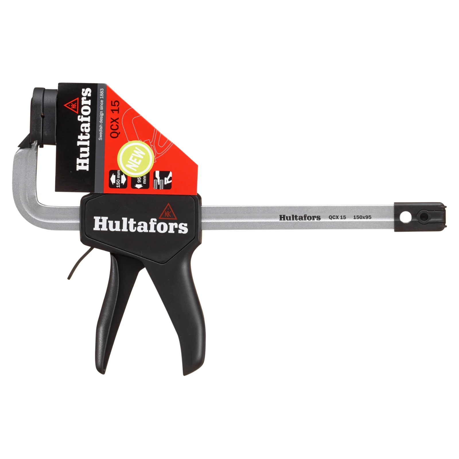 Hultafors Lijmklem QCX 15 zwart - met snelspanner