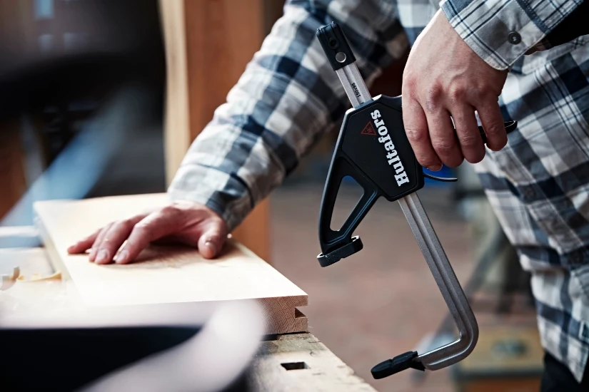 Hultafors Lijmklem QCX 15 zwart - met snelspanner