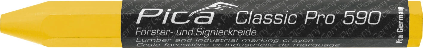 Pica Classic 590/44 Markeerkrijt PRO geel - 12 krijtjes