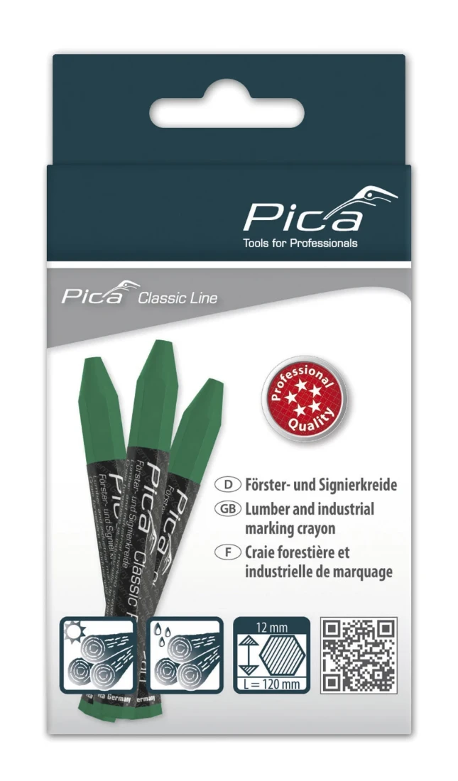 Pica Classic 590/36 Markeerkrijt PRO groen - 12 krijtjes