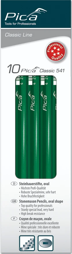 Pica Classic 541/24 Steenhouwerspotlood 10H 24 cm (10 stuks)