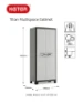 Keter Titan Opbergkast hoog - Multispace - tuinkast - 8 planken