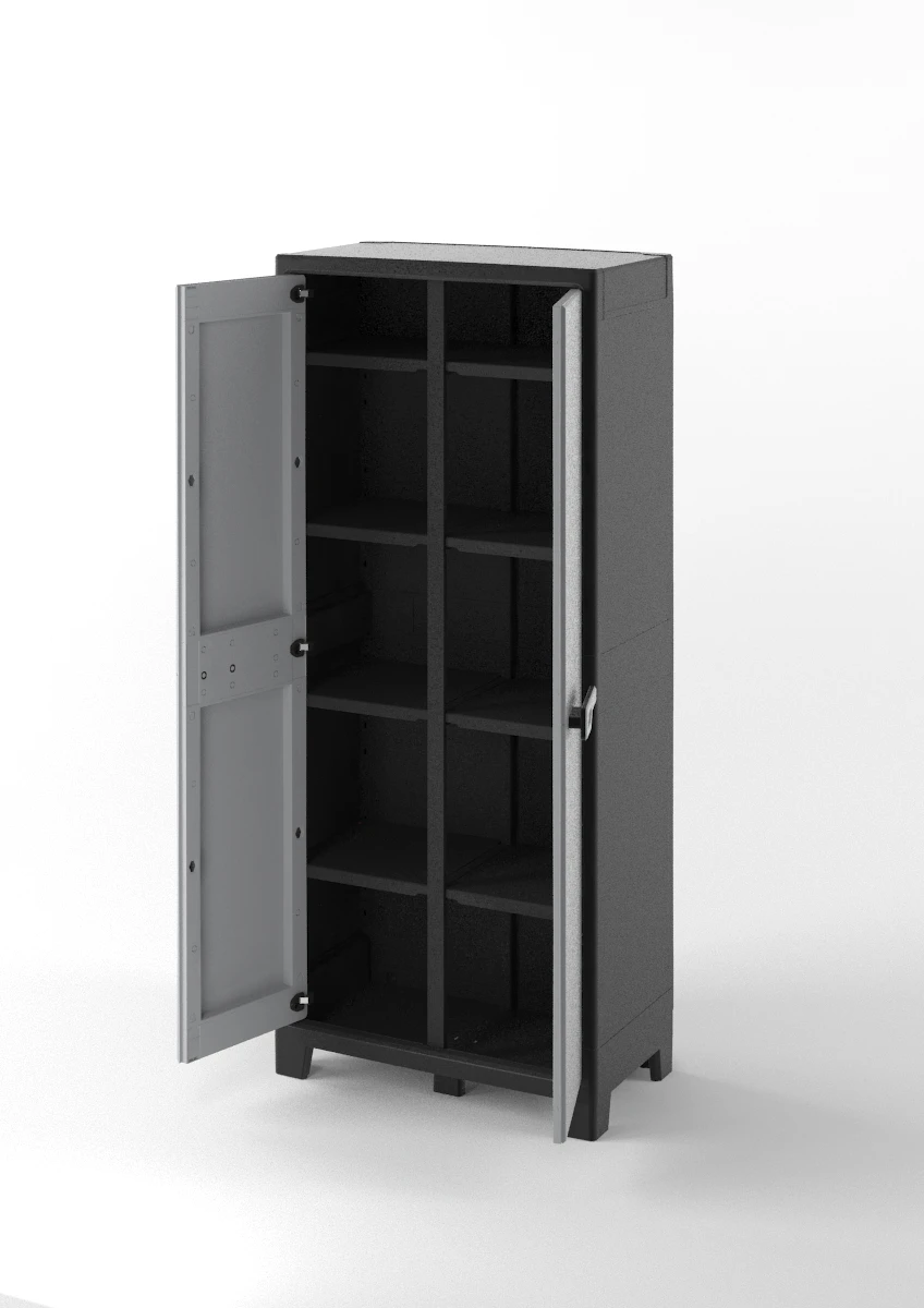 Keter Titan Opbergkast hoog - Multispace - tuinkast - 8 planken