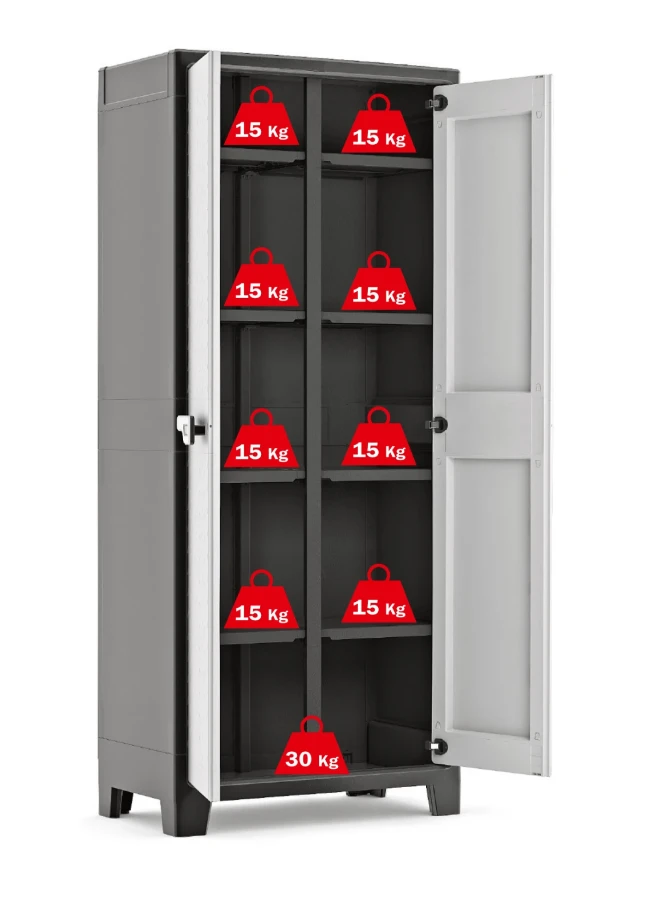 Keter Titan Opbergkast hoog - Multispace - tuinkast - 8 planken