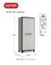 Keter Titan Opbergkast hoog - tuinkast - 4 planken