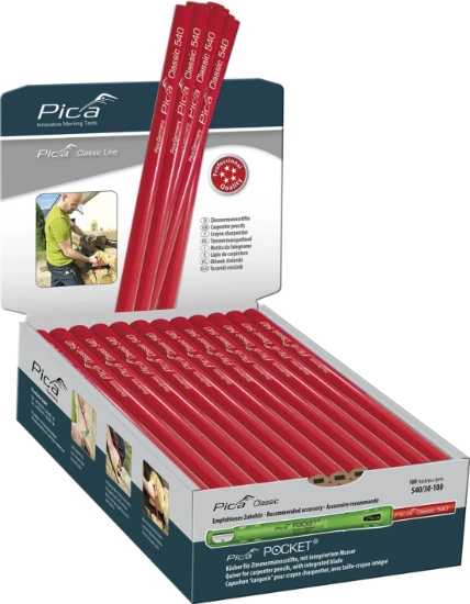 Pica Classic 540/30 Timmermanspotlood 2H 30 cm (10 stuks)