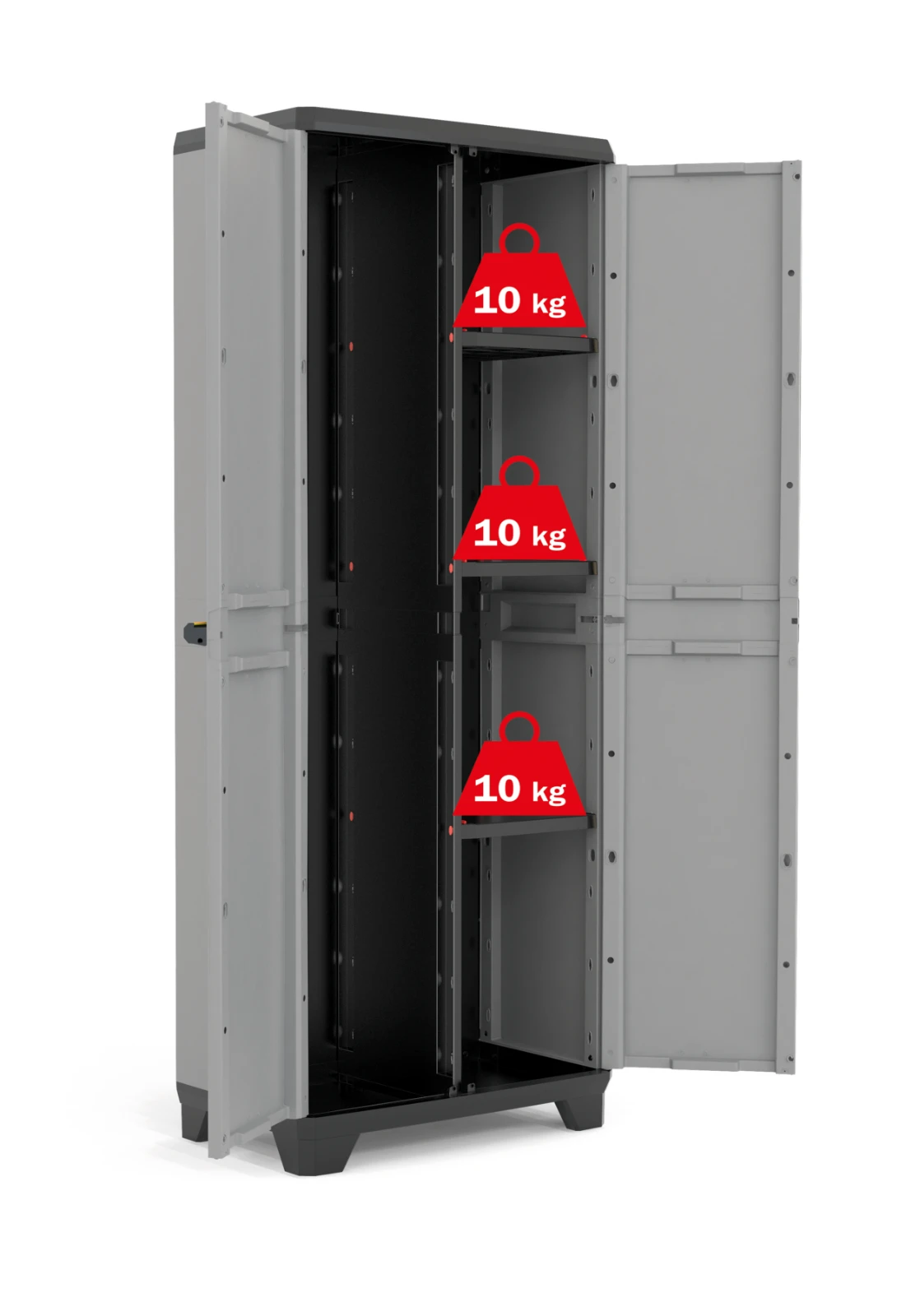 Keter Stilo Opbergkast hoog - Multipurpose - 3 planken