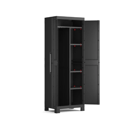 Keter Detroit Opbergkast hoog - Multipurpose - 4 planken