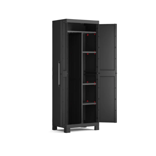Keter Detroit Opbergkast hoog - Multipurpose - 4 planken