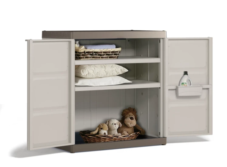 Keter Excellence XL Opbergkast laag - 2 planken