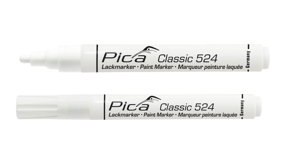 Pica Classic 524/52 Industriële Lakmarker wit (10 stuks)