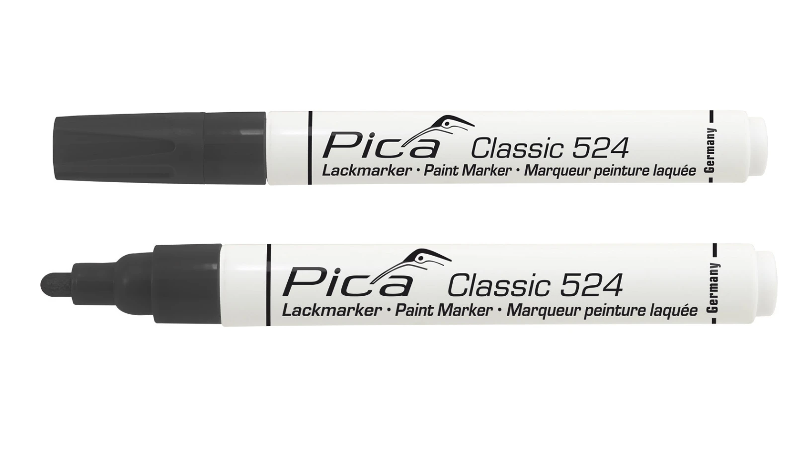 Pica Classic 524/46 Industriële Lakmarker zwart (10 stuks)