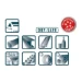 Pica Classic 521/41 Permanent Marker blauw - beitelpunt (10 stuks)