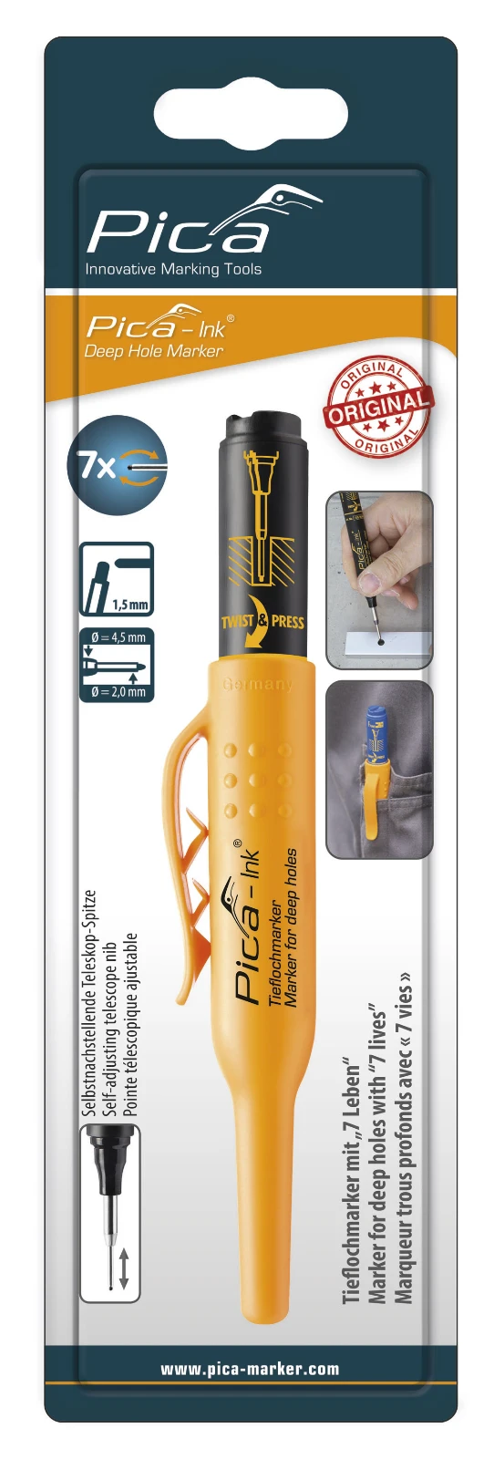 Pica Markeerstift in blister Ink