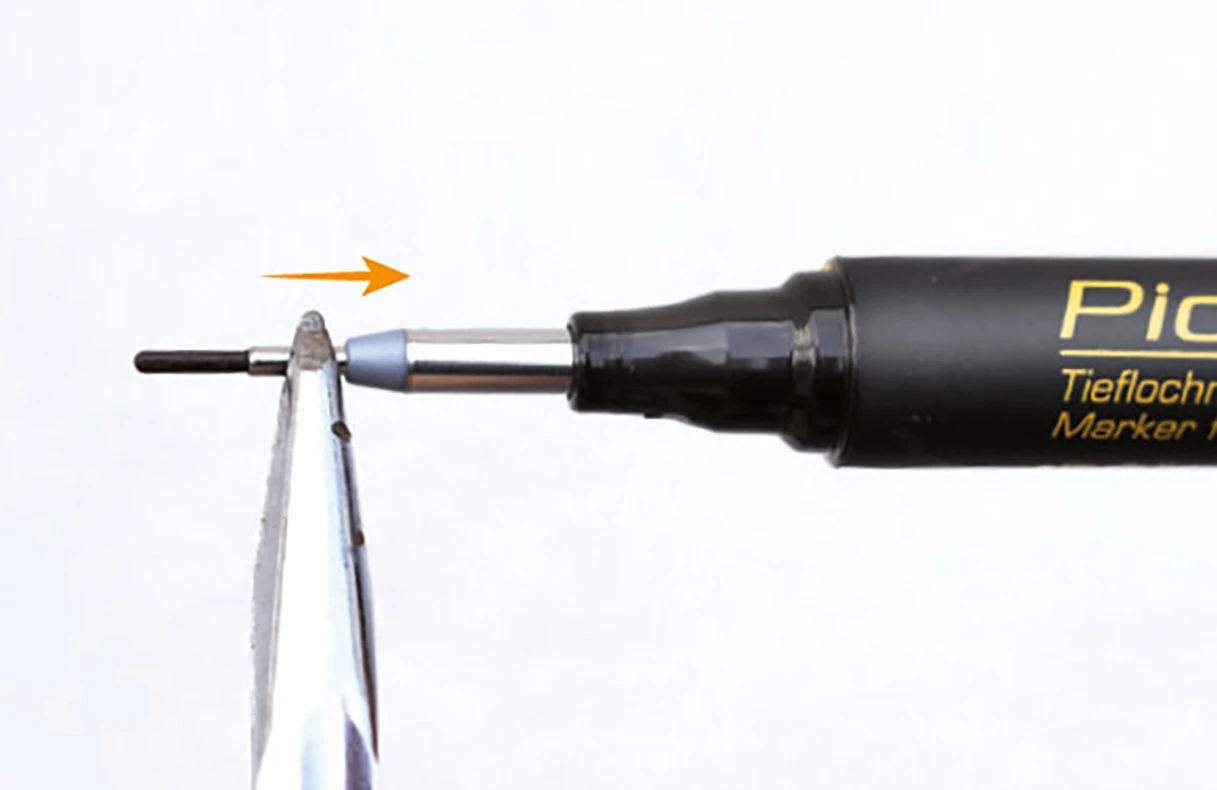 Pica Ink 150/46 Markeerstift voor diepe gaten zwart