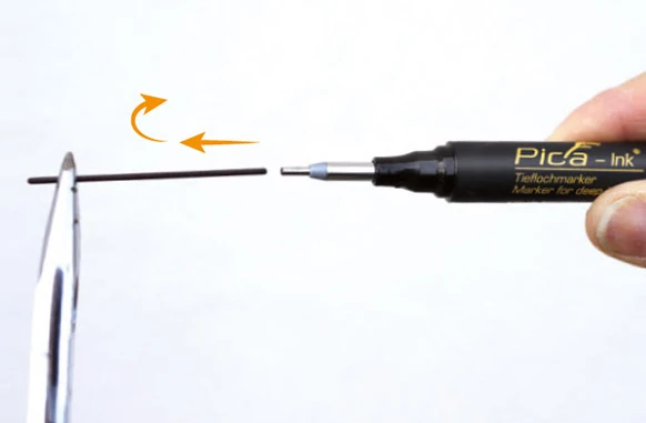 Pica Ink 150/41 Markeerstift voor diepe gaten blauw
