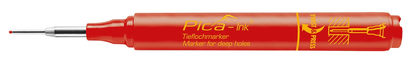 Pica Ink 150/40 Markeerstift voor diepe gaten rood