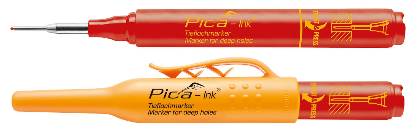 Pica Ink 150/40 Markeerstift voor diepe gaten rood