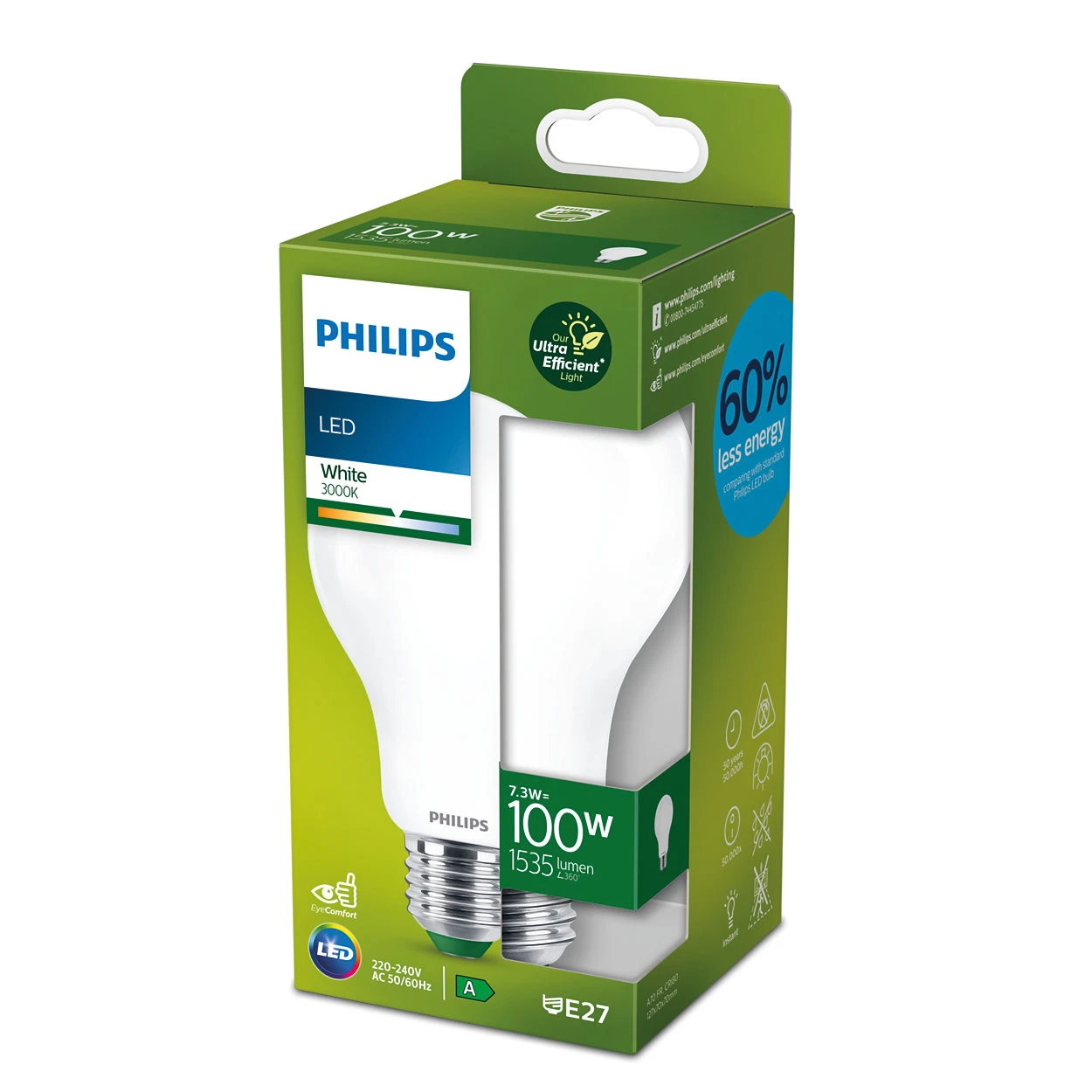 Philips LED Lamp Classic 100W A70 E27 3000K FR UE SRT4