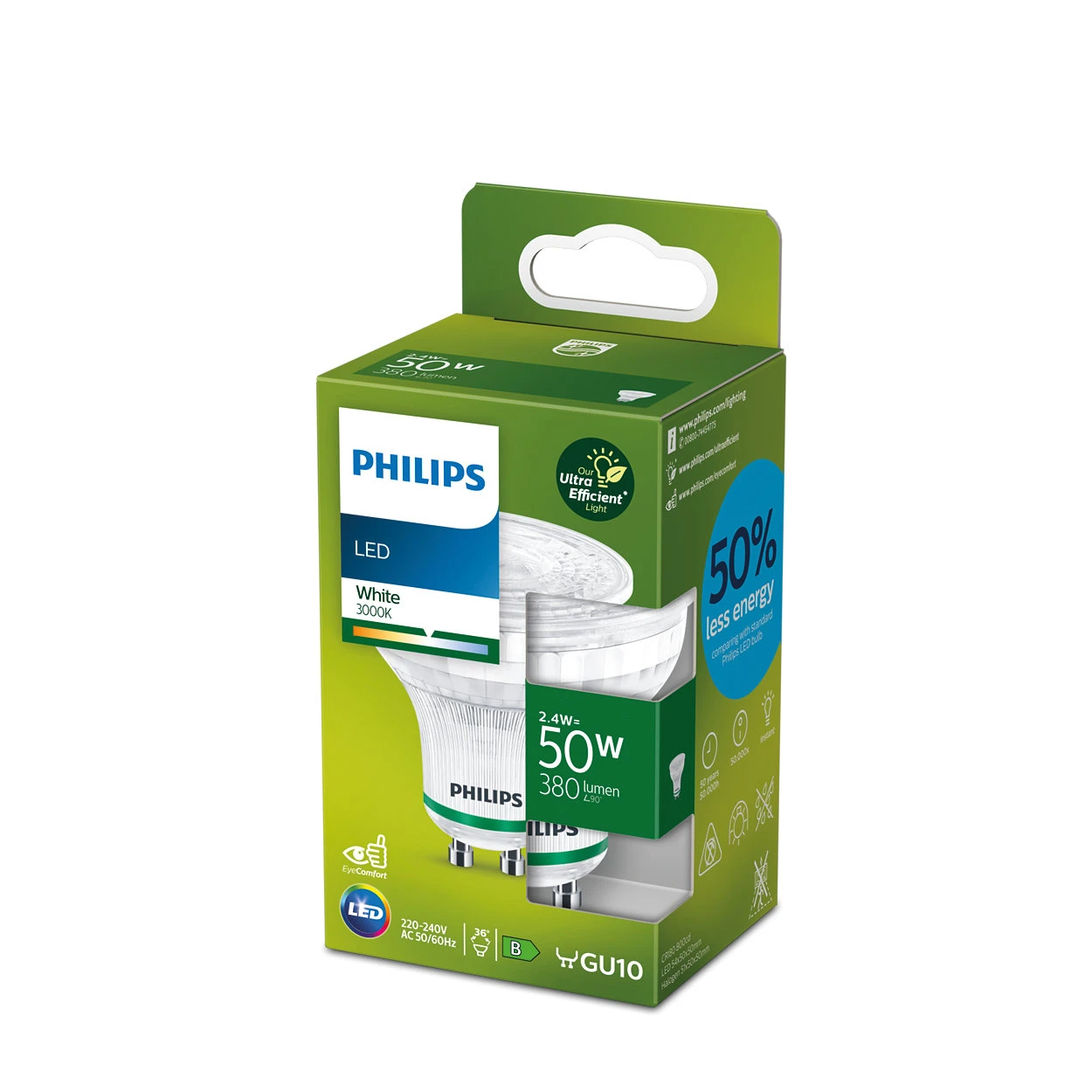 Philips LED Spot 50W GU10 WH 36D ND EELB SRT4