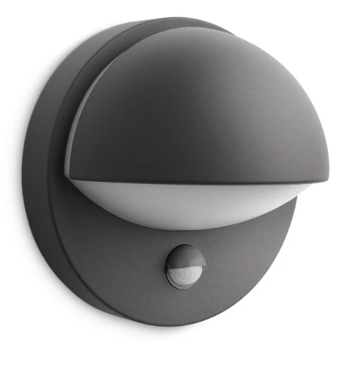 Philips Buitenwandlamp June antraciet - met sensor
