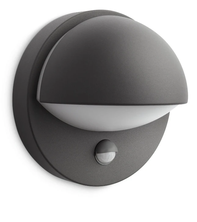 Philips Buitenwandlamp June antraciet - met sensor