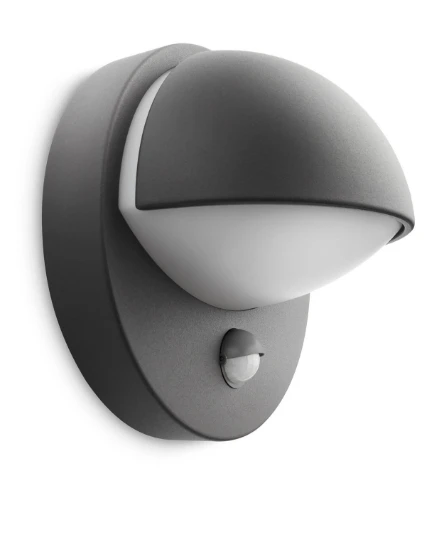 Philips Buitenwandlamp June antraciet - met sensor